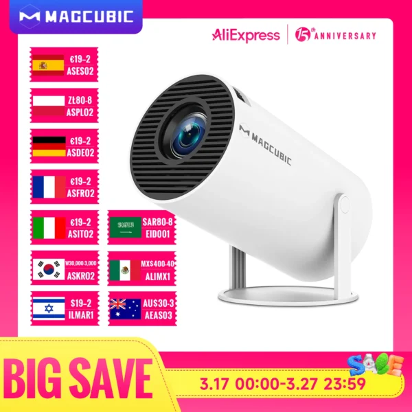 Magcubic Projector HY300 Pro 4K Android